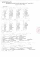 Đề cương ôn tập Giữa kì 2 Tiếng Anh 9 năm 2024–2025 trường THCS Thọ Lộc (Hà Nội)